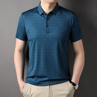 Camiseta de Algodón Mercerizado con Tecnología Ice Silk para Papá
