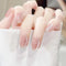 Uñas de Gato Cristal Blanco Efecto Ojo de Gato - Largo Medio