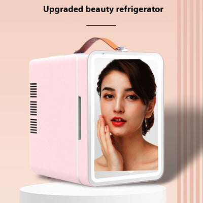 Minirefrigerador Portátil para Cosméticos y Cuidado de la Piel con Luz Integrada
