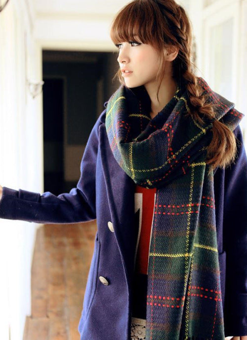 Chal Escocés Cálido para Otoño e Invierno con Borlas - Tamaño Grande - Image 2