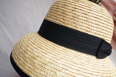 Sombrero Playero Vintage de Paja con Ala Acampanada Estilo Francés - Image 14