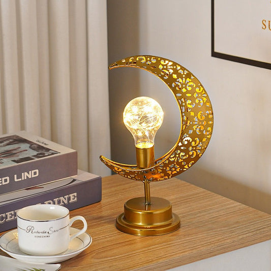 Lámpara LED Decorativa Luna de Hierro Personalizada - Image 2