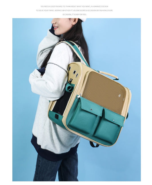Mochila Transportadora Extensible para Mascotas - Capacidad Grande para Perros y Gatos - Image 23