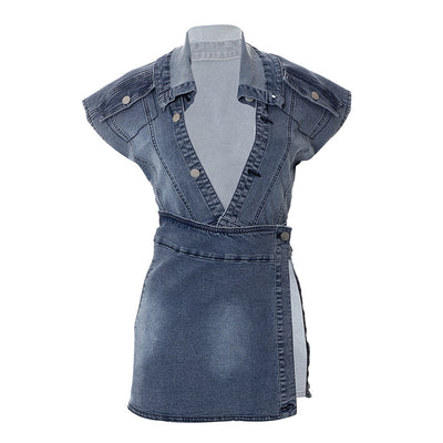 Conjunto Falda Denim Casual para Mujer - Estilo Street Wear Moderno - Image 22