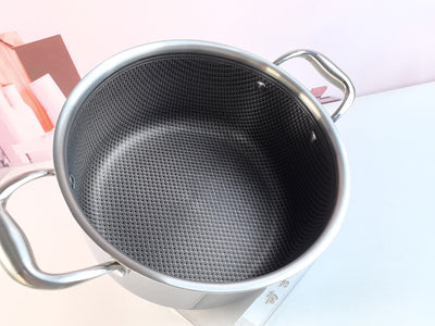 Olla para Sopa Binaural 316 de Acero Inoxidable con Tapa 24CM - Image 13