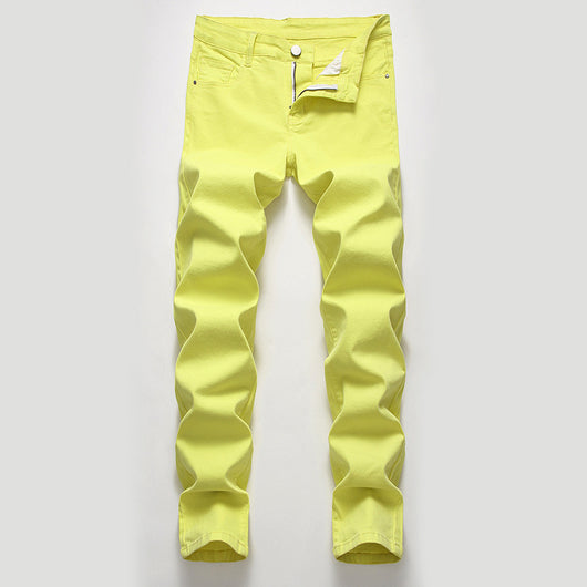 Pantalones Vaqueros Elásticos Casuales Estilo Europeo y Americano para Hombre - Image 13