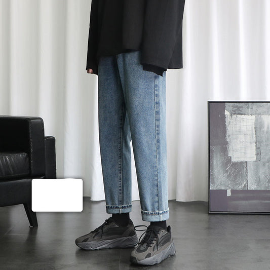 Jeans Rectos Holgados Retro para Hombre