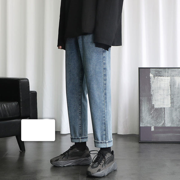 Jeans Rectos Holgados Retro para Hombre