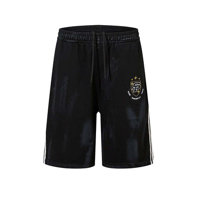 Shorts Casuales con Parche Bordado Estilo Vintage - Image 2
