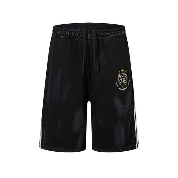 Shorts Casuales con Parche Bordado Estilo Vintage