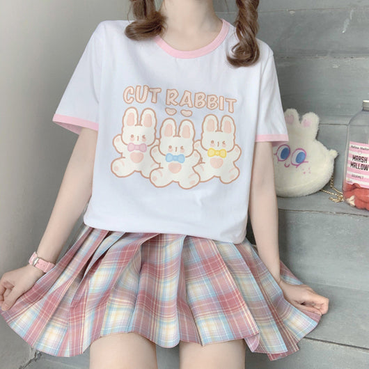 Camiseta Suelta de Algodón Puro para Mujer - Diseño Estampado Dulce y Cómodo - Image 3