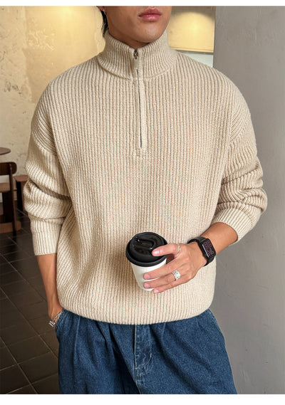 Suéter Cuello Alto con Cierre de Hombre para Otoño Invierno - Image 26