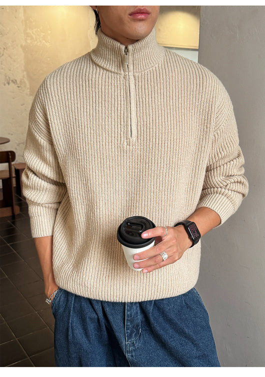 Suéter Cuello Alto con Cierre de Hombre para Otoño Invierno - Image 26