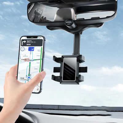 Soporte Giratorio para Teléfono en Espejo Retrovisor - Compatible con Todos los Móviles - Image 8