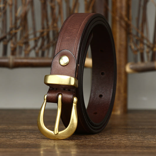 Cinturón de Cuero Genuino para Mujer - Diseño Retro Versátil - Image 16