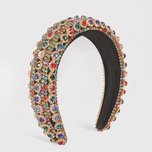 Diadema Barroca de Cristales Brillantes - Accesorio de Moda Elegante
