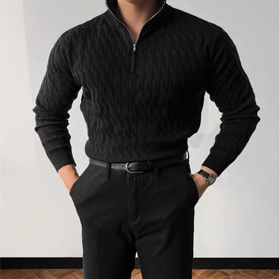 Suéter Ejecutivo Preppy de Manga Larga para Hombre - Image 10