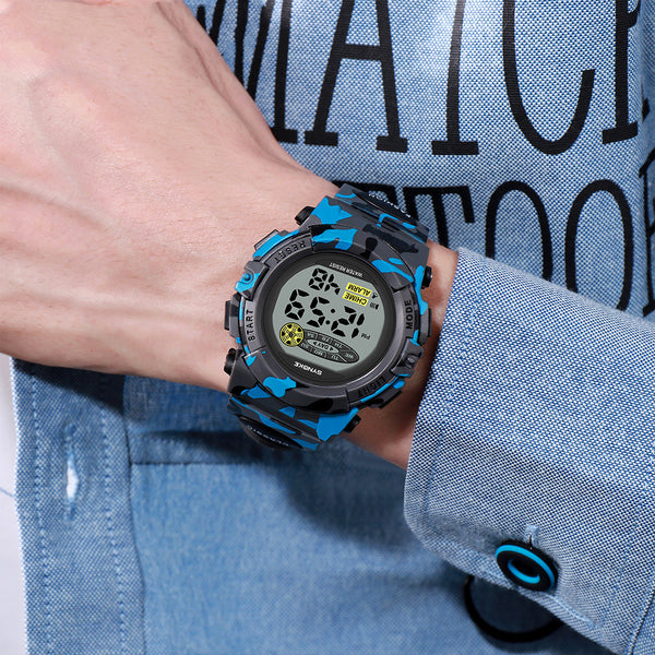 Reloj Electrónico Infantil con Luz LED Multicolor