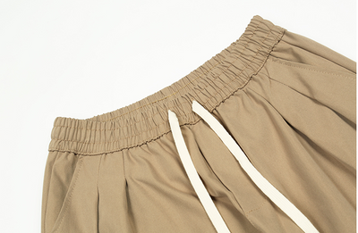 Pantalón Recto de Cintura Elástica en Color Sólido - Image 12