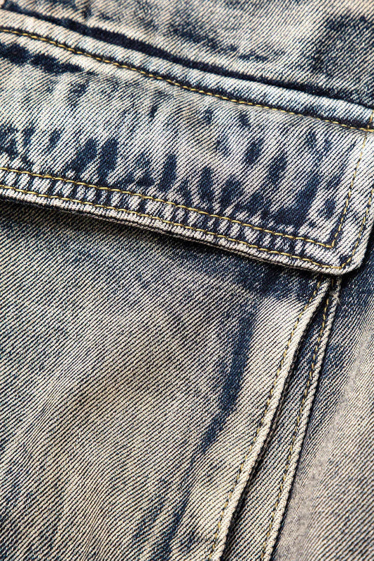 Jeans de Trabajo Estilo Urbano con Múltiples Bolsillos y Detalles Desgastados - Image 13