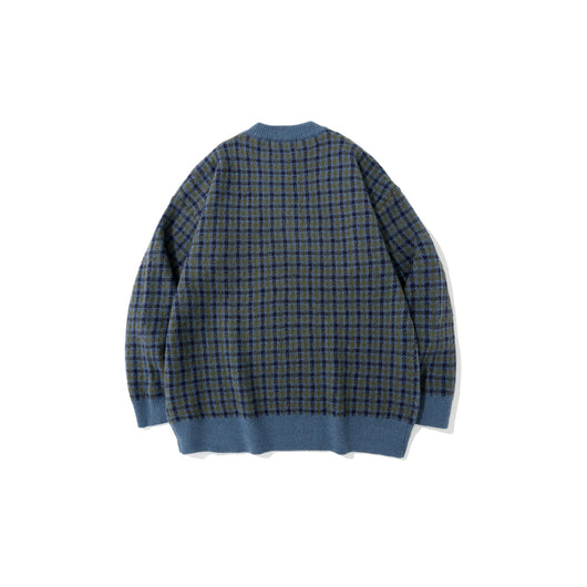 Suéter a Cuadros con Diseño de Oso para Hombre - Primavera y Otoño - Image 23