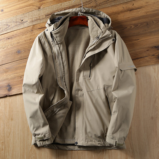 Chaqueta Outdoor 3 en 1 Desmontable con Forro Grueso
