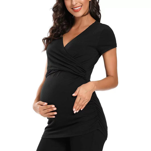 Top de Maternidad Yoga Elástico en Tono Nude - Image 13