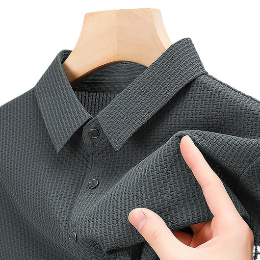 Blusa Ejecutiva Transpirable de Corte Delgado - Image 6