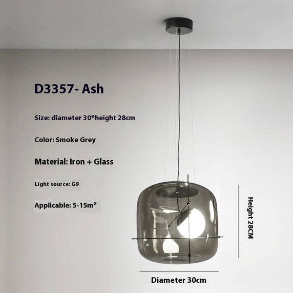 Lámpara de Techo Minimalista Moderna en Vidrio para Dormitorio - Image 8