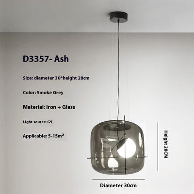 Lámpara de Techo Minimalista Moderna en Vidrio para Dormitorio - Image 8