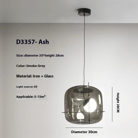 Lámpara de Techo Minimalista Moderna en Vidrio para Dormitorio - Image 8