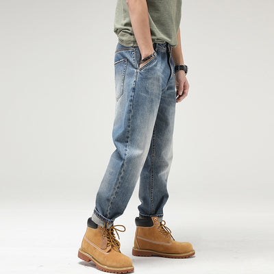 Jeans Retro Holgados de Corte Recto para Hombre - Image 10