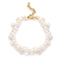 Double Baroque Pearl Clavicle Chain Bracelet