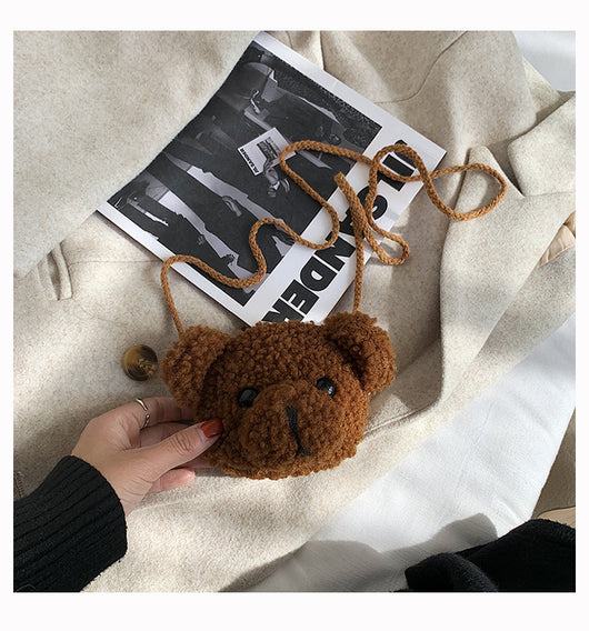 Bolsa Bandolera Infantil Cabeza de Oso de Peluche - Image 12