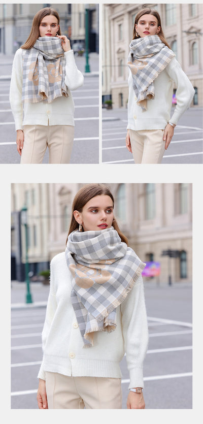 Bufanda Térmica Escocesa con Borlas - Protección Premium para Otoño e Invierno - Image 13