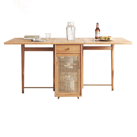 Mesa Comedor Plegable de Ratán Multifuncional para el Hogar - Image 2