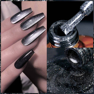 Esmalte de Uñas Efecto Gato Negro Intenso - Estilo Hada Oscura - Image 3