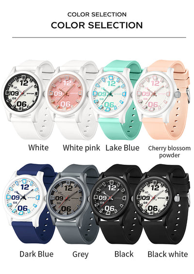 Reloj Infantil Resistente al Agua con Correa de Silicona Bicolor - Image 27