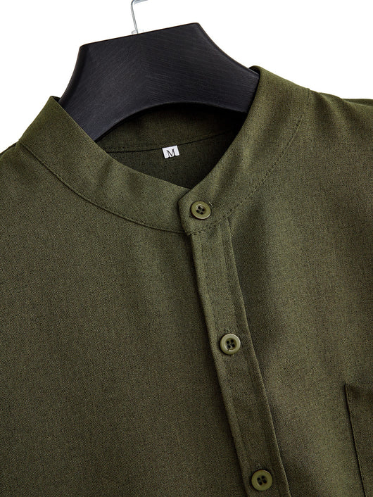 Camisa Casual Hombre Básica con Bolsillo - Image 37