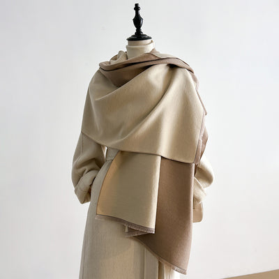 Bufanda de Imitación Cashmira con Flecos Versátil y Elegante - Image 16
