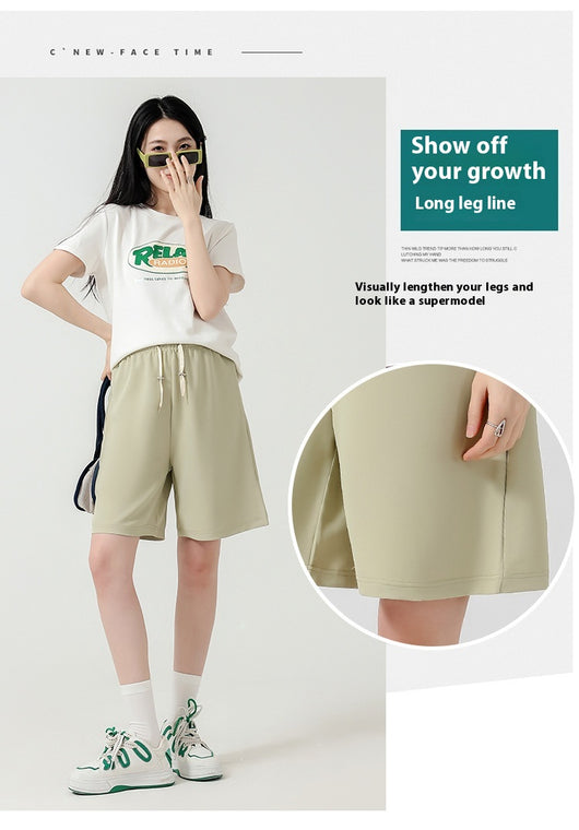 Shorts Premamá Cortos de Cintura Alta Pierna Ancha Verano Ligero - Image 13