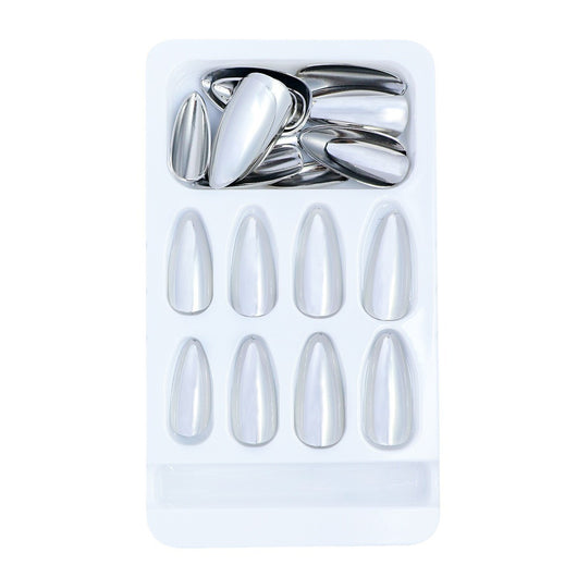 Uñas Postizas de Almendra con Revestimiento Electroplaqueado - Estilo Europeo y Americano - Image 15