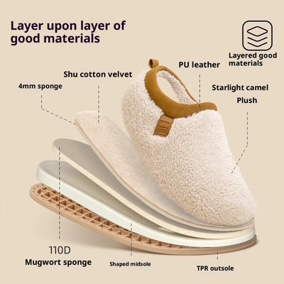 Pantuflas Cálidas de Terciopelo Antideslizantes para Casa - Image 4