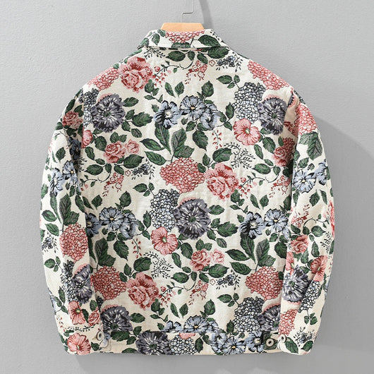 Chaqueta Floral Retro para Hombre - Estilo Vintage Trendy - Image 4