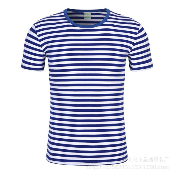 Playera Hombre Cuello Redondo a Rayas Manga Corta Verano - Image 7