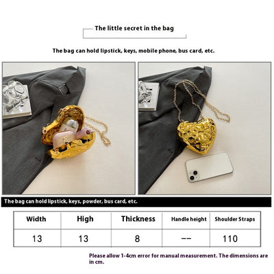 Bolso Bandolera Acrílico con Diseño de Corazón Meteorito Brillante - Image 14