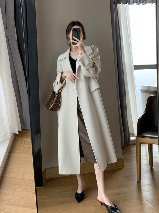 Abrigo Largo Cortavientos Blanco - Estilo Diosa Elegante - Image 5