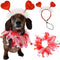 Diadema Festiva Día de San Valentín para Mascotas - Accesorios para Perros y Gatos