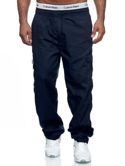 Pantalones Cargo Sueltos Multibolsillo para Exteriores y Fitness - Image 6