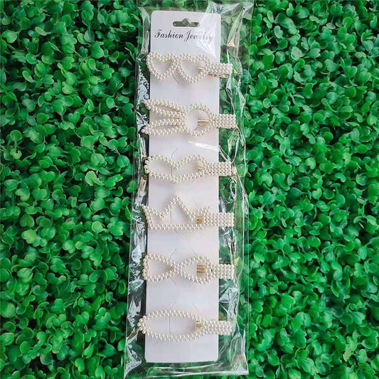 Set de Pasadores de Pelo con Perlas